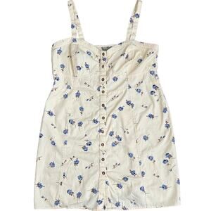 Asos Women’s Sleeveless Floral Dress Size 14 Spaghetti Straps